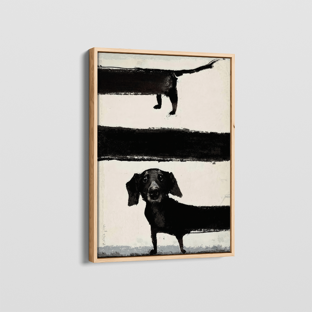 Sausage Dog canvas wall art – KingoDeco