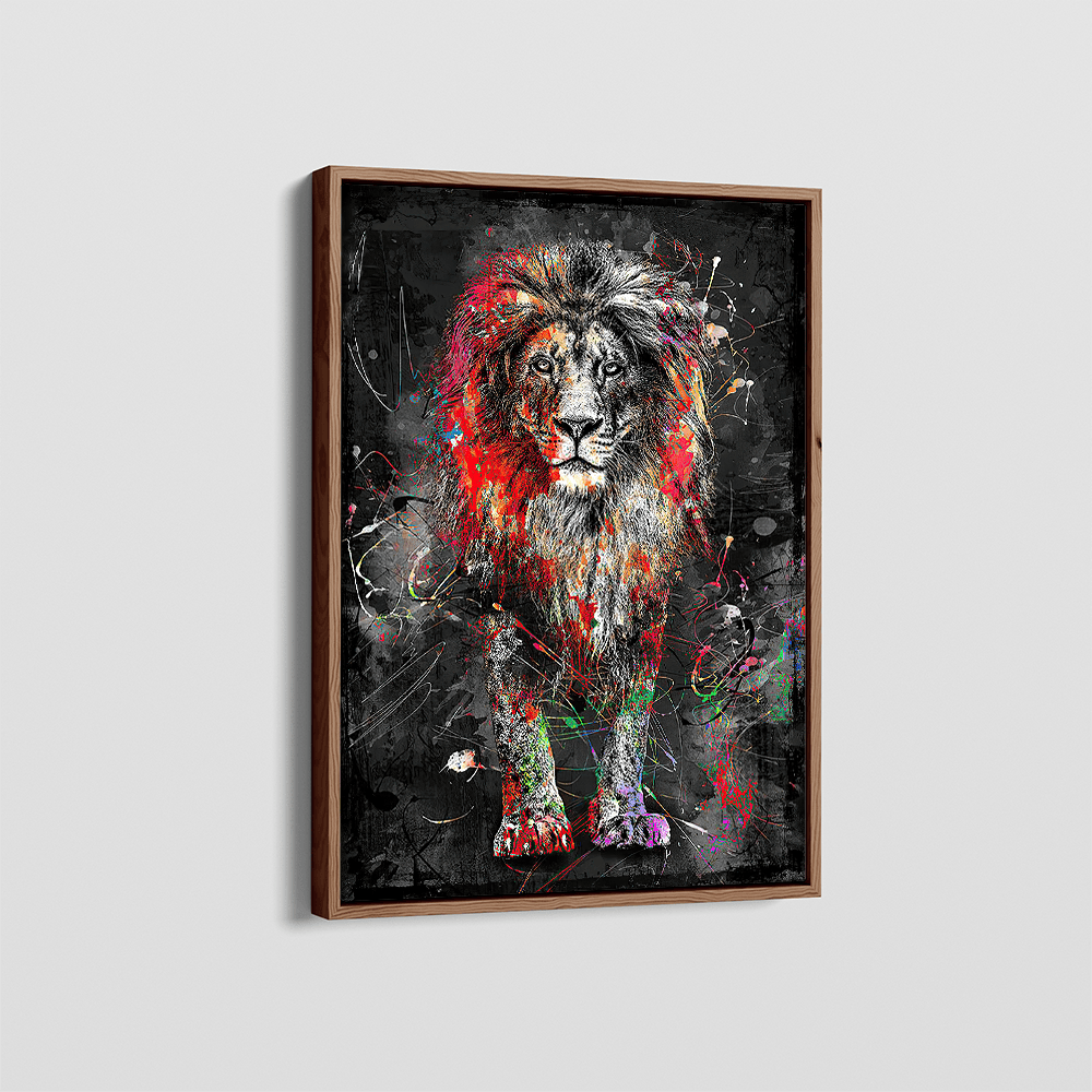 The Fourth Lion canvas wall art – KingoDeco