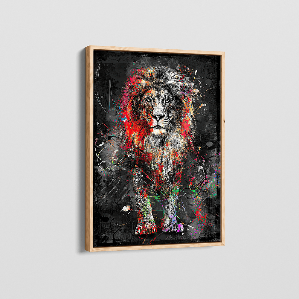 The Fourth Lion canvas wall art – KingoDeco